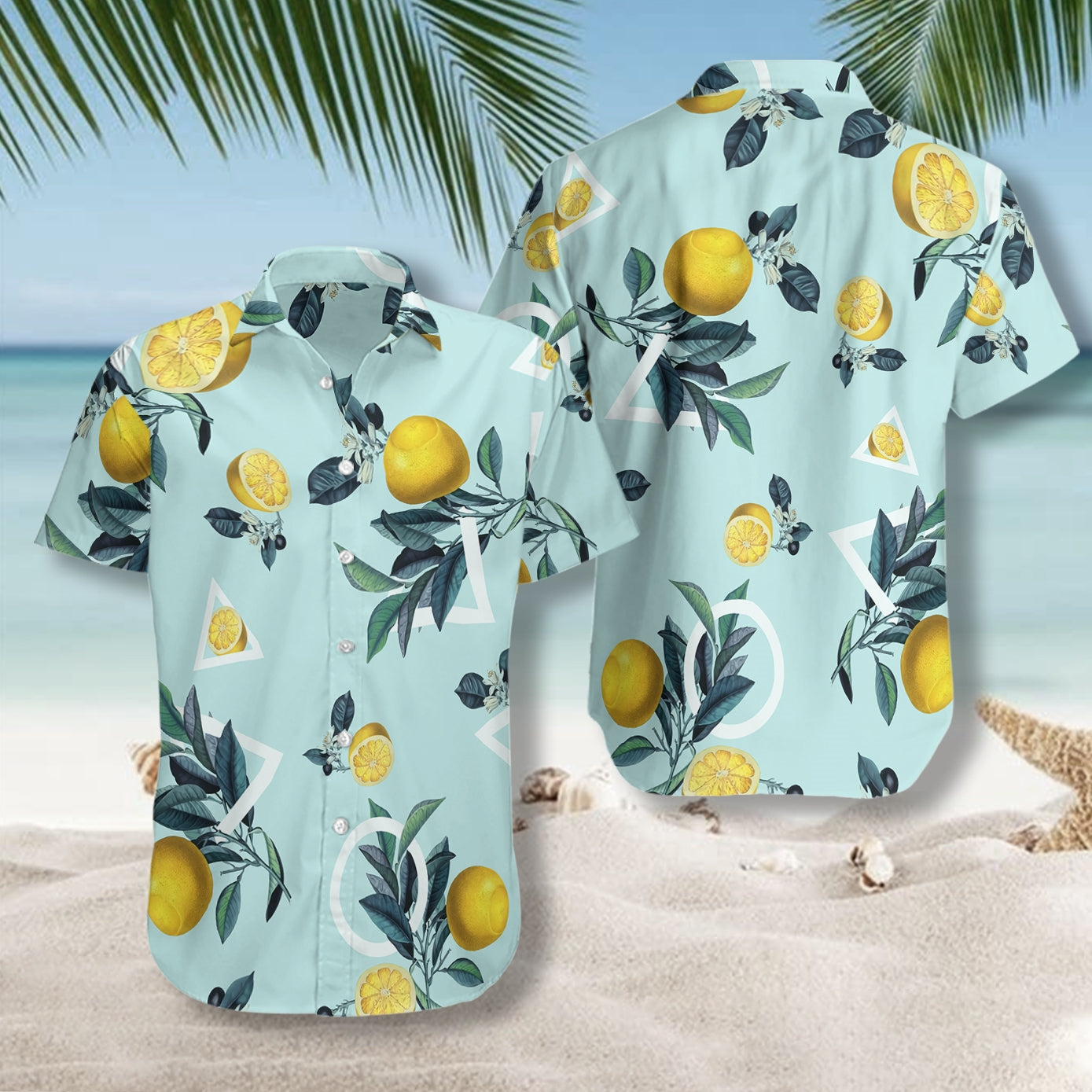 Tropical Lemon Pattern EZ20 2708 Hawaiian Shirt - Hyperfavor