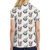 Tropical Coconut Tennis Shirt For Women Short Sleeve Women Polo Shirt - Hyperfavor
