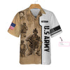 US Army Veteran Vintage Custom Hawaiian Shirt, Proud Veteran Shirt, Personalized Gift For Veteran Day - Hyperfavor