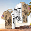 US Army Veteran Vintage Custom Hawaiian Shirt, Proud Veteran Shirt, Personalized Gift For Veteran Day - Hyperfavor