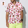 Valentine Kisses Custom Hawaiian Shirt, Valentine's Day Shirt For Couples, Personalized Valentine Gift - Hyperfavor