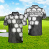 Your Hole Is My Goal Golf Ball Custom Polo Shirt, Personalized Golf Ball Shirt For Men, Black And White Golf Shirt - Hyperfavor