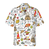 I Love Spain Doodle Hawaiian Shirt - Hyperfavor