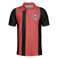 It's Not How You Bowl It's How You Roll Polo Shirt, Black And Red Short Sleeve Bowling Shirt For Men - Hyperfavor