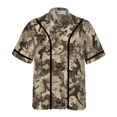 Baseball Camo Pattern Hawaiian Shirt - Hyperfavor