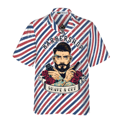 Barbershop Shave & Cut Hawaiian Shirt - Hyperfavor