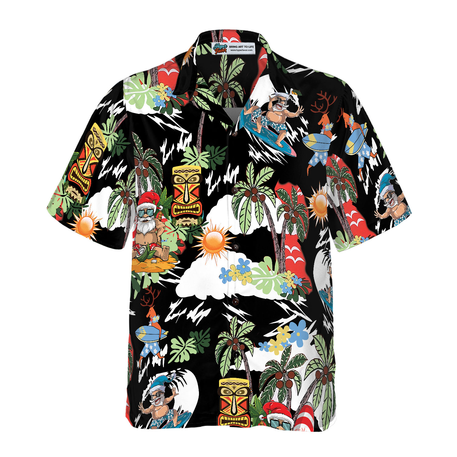 Merry Christmas Santa Claus 9 Hawaiian Shirt - Hyperfavor