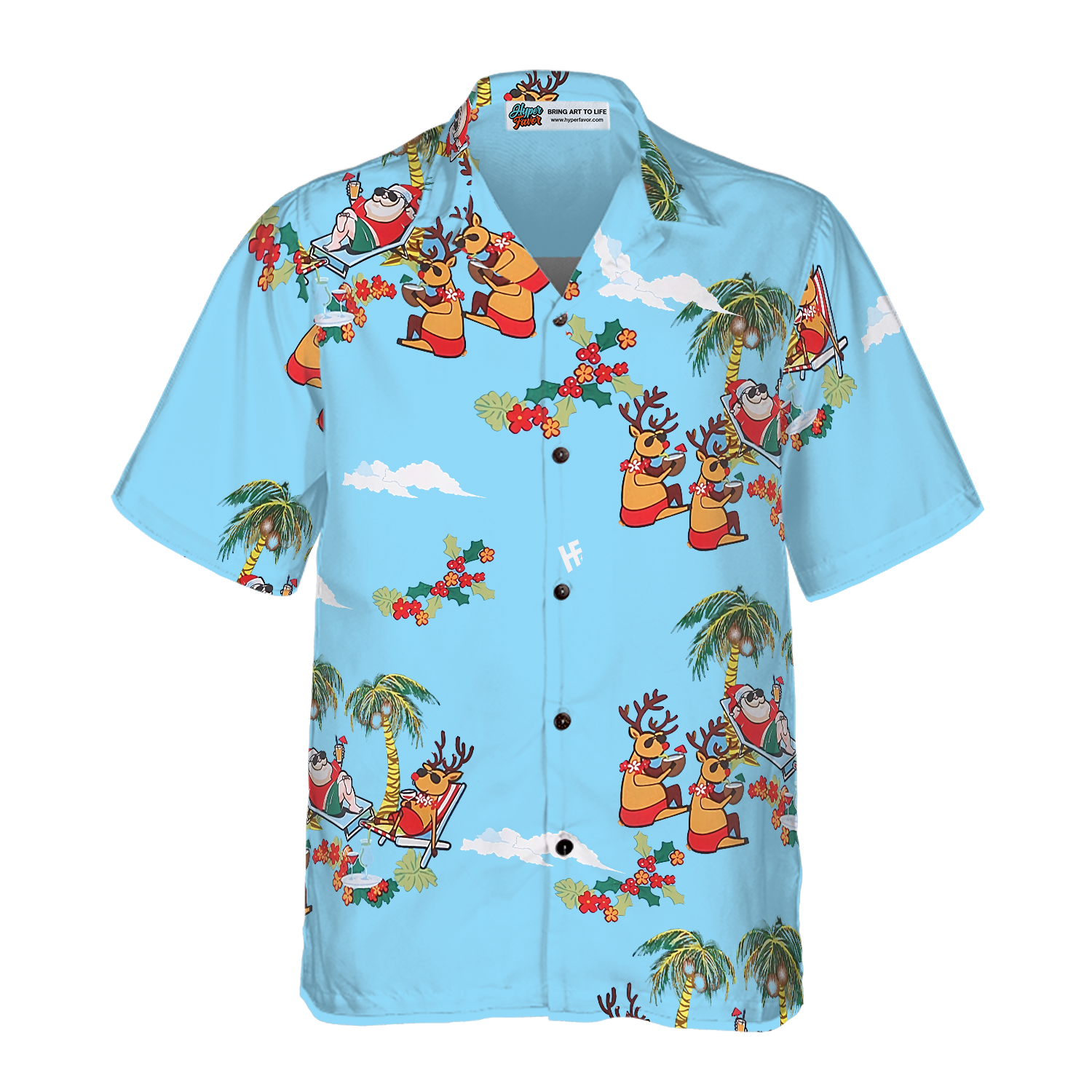 Merry Christmas Santa Claus 2 Hawaiian Shirt - Hyperfavor