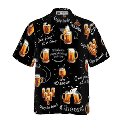 Beer Born To Drink Hawaiian Shirt - Hyperfavor