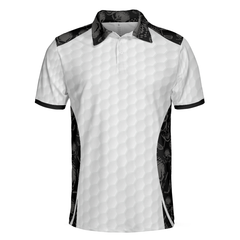 Grip It Rip It Sip It Golf White Polo Shirt, Skull Pattern Shirt For Christmas, Scary Gift Idea For Golfers - Hyperfavor