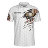Bald Eagles American Golfer Eagle Golf Ball Texture Polo Shirt - Hyperfavor