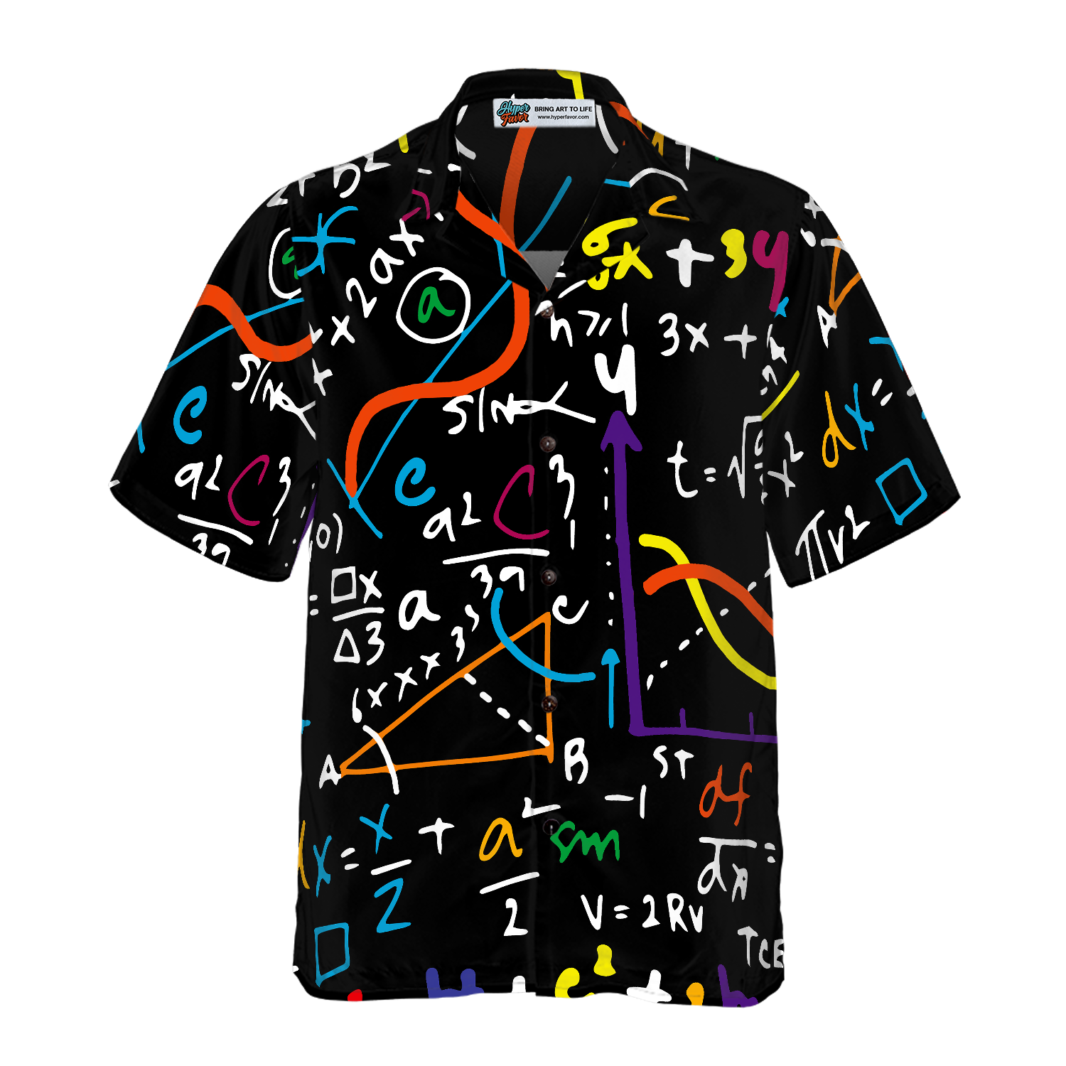 Math Teacher Seamless Pattern Hawaiian Shirt - Hyperfavor