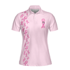 In October We Wear Pink Short Sleeve Women Polo Shirt - Hyperfavor