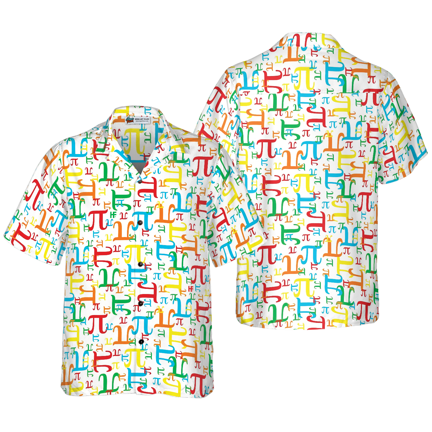 Pieces Of Pi Math Teacher Shirt For Men V1 Hawaiian Shirt - Hyperfavor