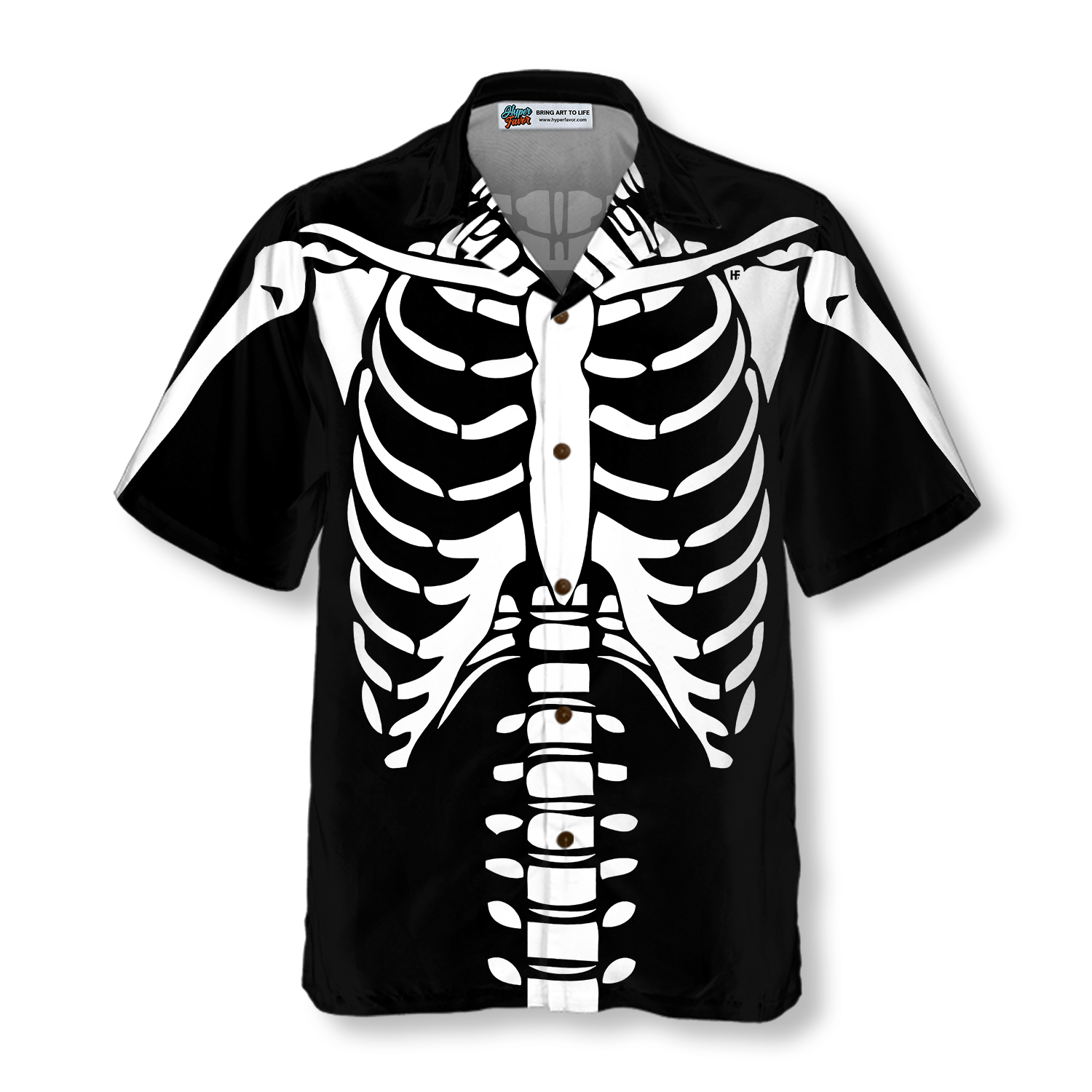 Halloween Skeleton Costume Shirt Hawaiian Shirt - Hyperfavor