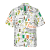 I Love Ireland Doodle Hawaiian Shirt - Hyperfavor