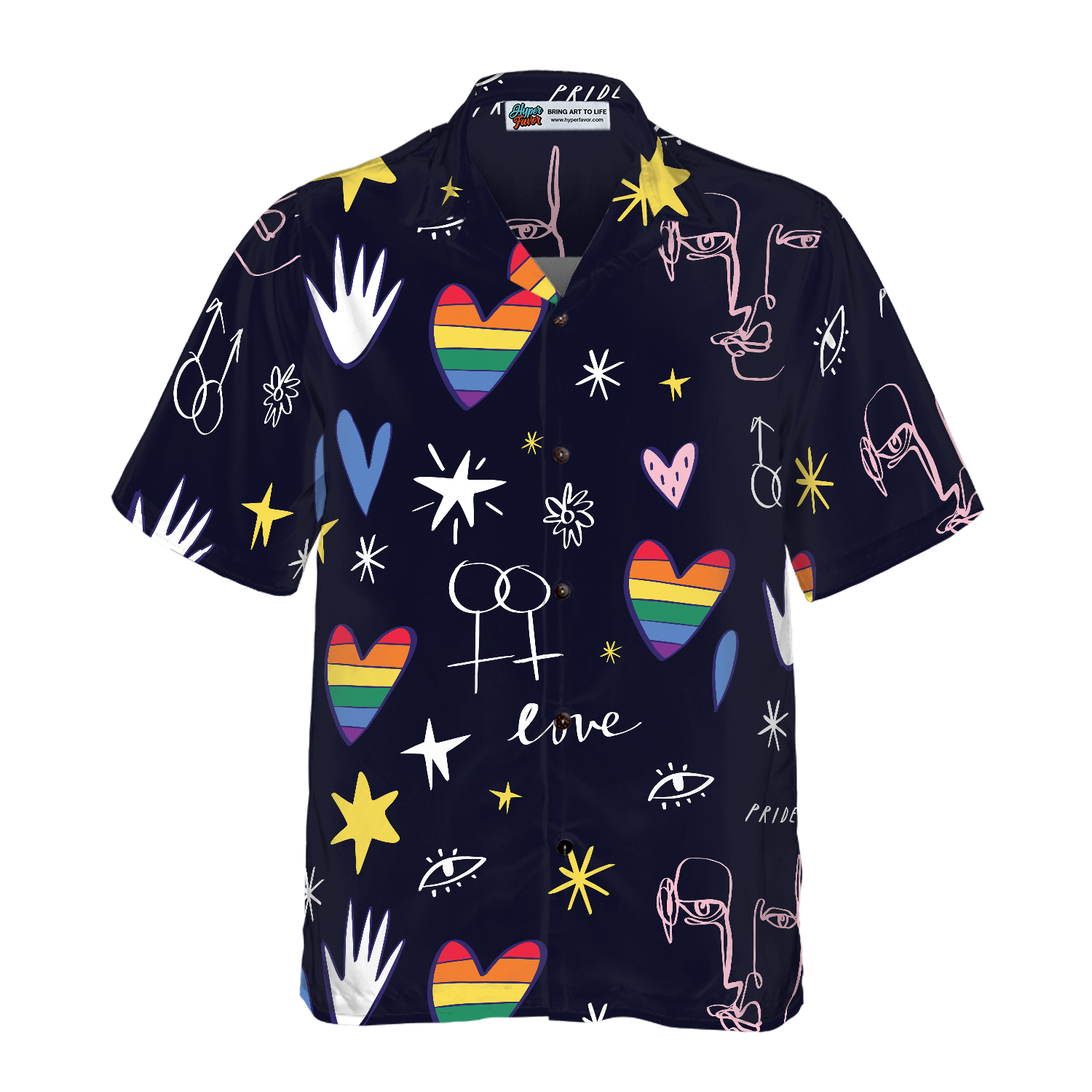 Happy LGBT Hawaiian Shirt - Hyperfavor