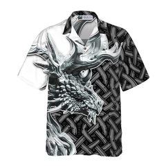 Dragon Celtic Art 3D Hawaiian Shirt - Hyperfavor