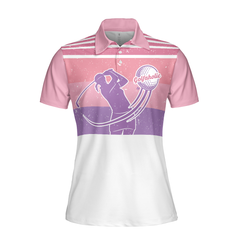 I Golf Like A Girl Try To Keep Up V2 Short Sleeve Women Polo Shirt, Pink Golf Shirt For Ladies - Hyperfavor