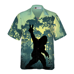 Bigfoot Saw Me Hawaiian Shirt - Hyperfavor