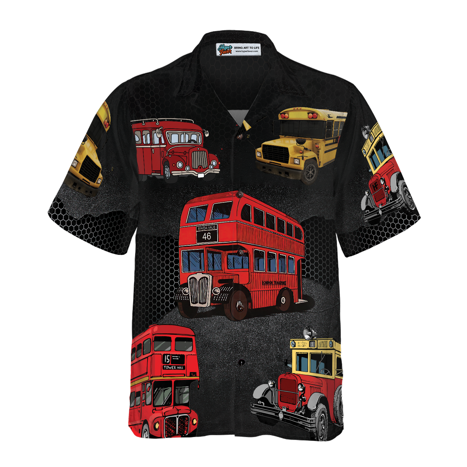 I'm Driving At Night Bus Driver Hawaiian Shirt - Hyperfavor