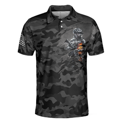 I Served My Country Polo Shirt, Dark Colored Camouflage Veteran Shirt Design, Best Gift For Veterans - Hyperfavor