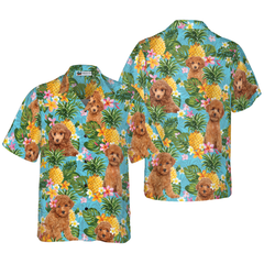 Pineapple Poodles Lover Hawaiian Shirt - Hyperfavor