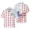 Rooster American Flag Hawaiian Shirt - Hyperfavor