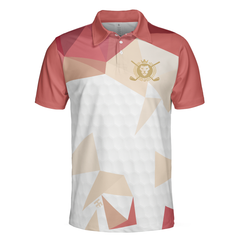 Rip It Sip It Grip It Golfer Golf Polo Shirt, White And Pink Golfing Shirt For Male Players, Simple Golf Shirt Design - Hyperfavor