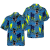 Seamless Hockey Pattern Hawaiian Shirt - Hyperfavor