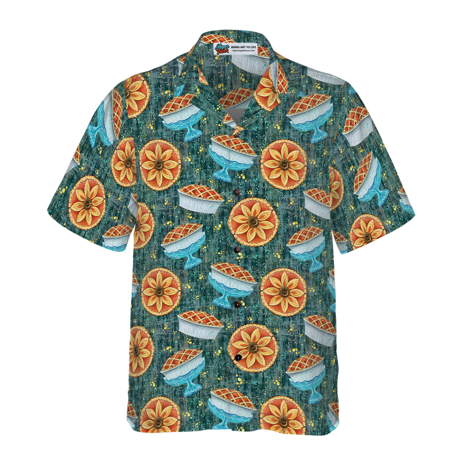 Thanksgiving Autumn Pie Hawaiian Shirt - Hyperfavor