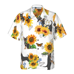 Chihuahua Lover With Sunflower Hawaiian Shirt - Hyperfavor