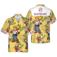 Electrician Hawaiian Shirt - Hyperfavor