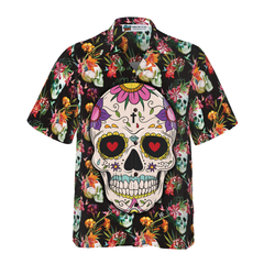 The Tropical Floral Skull Hawaiian Shirt - Hyperfavor