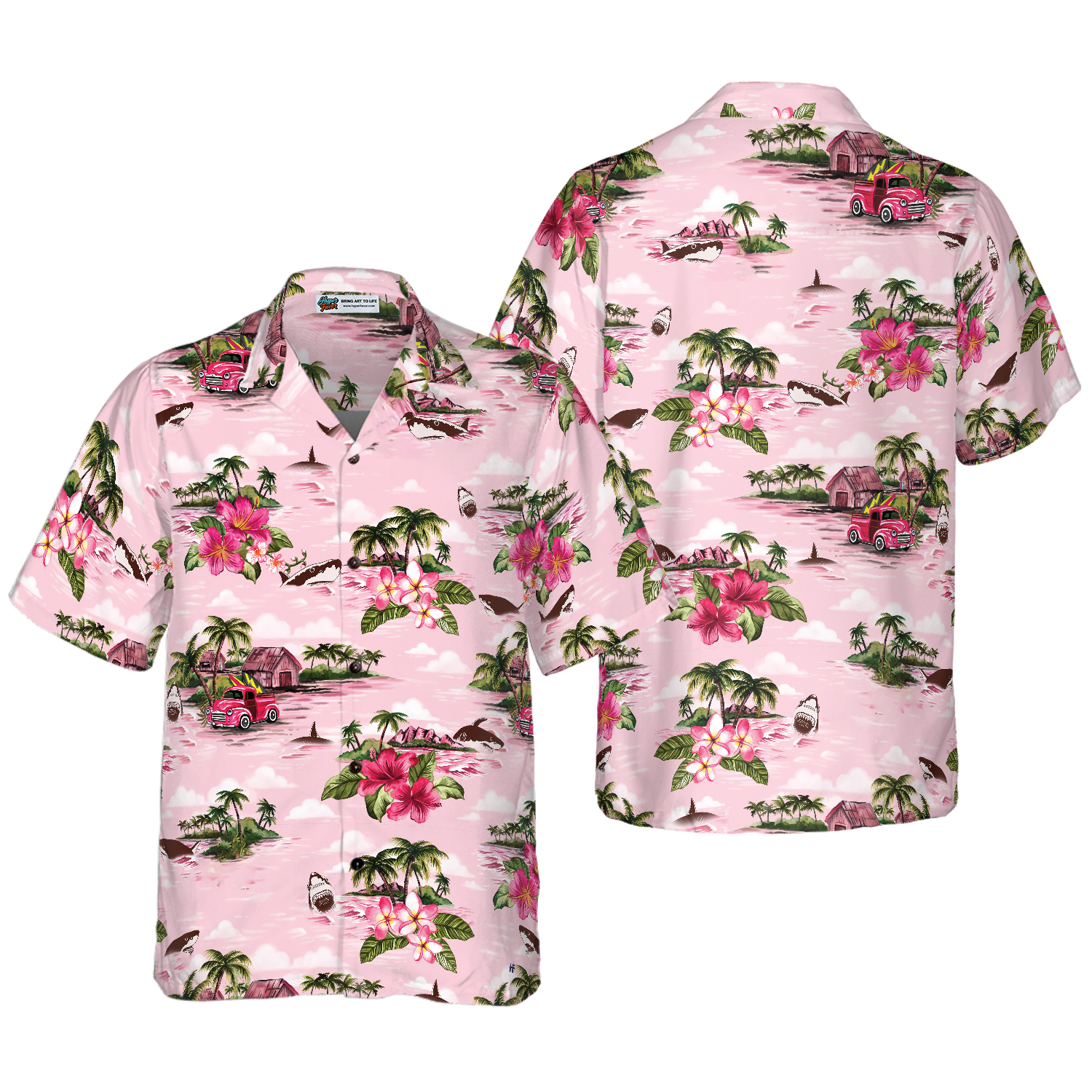 Shark 04 Hawaiian Shirt - Hyperfavor