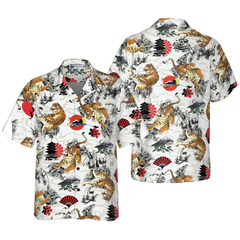 Japanese Tiger Tattoo Shirt For Men Hawaiian Shirt - Hyperfavor