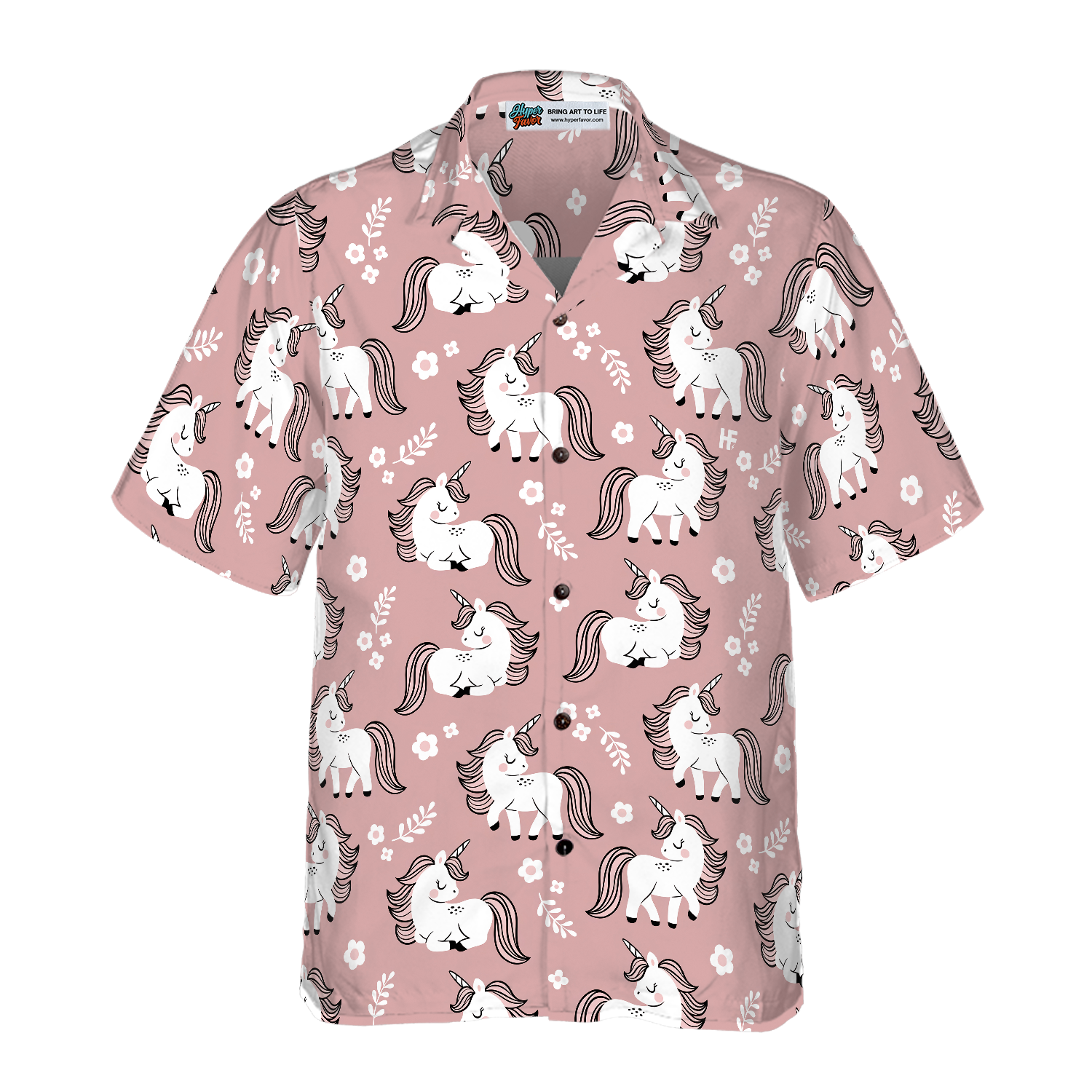 Baby Unicorn In The Magic Forest Hawaiian Shirt - Hyperfavor