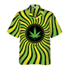 Magic Marijuana Leaf With Sacred Geometry Hawaiian Shirt - Hyperfavor