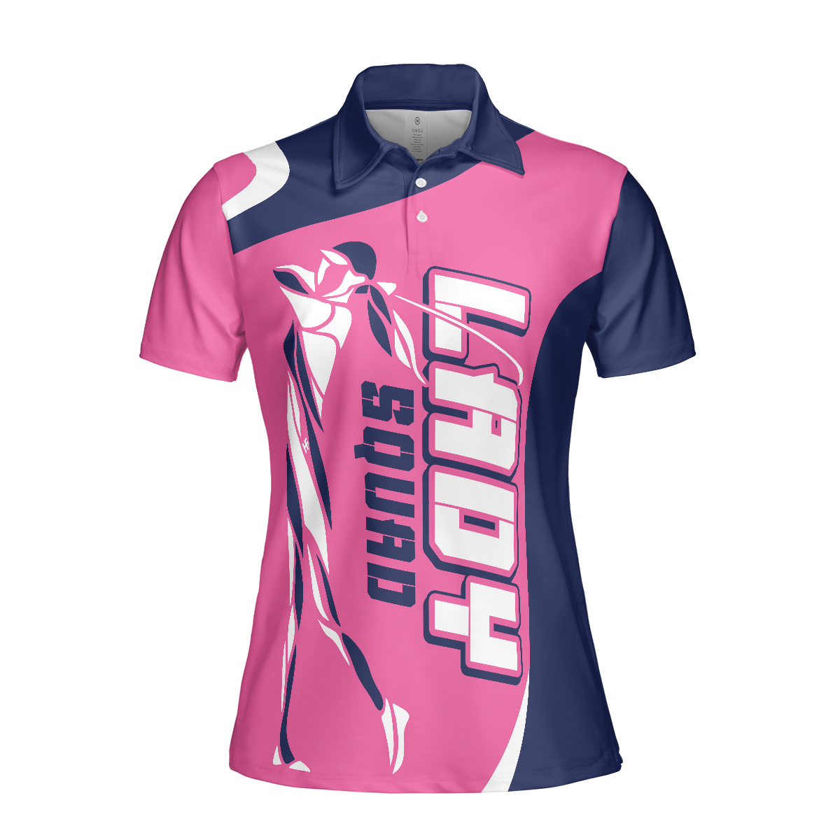 Lady Squad Golf Girl V2 Short Sleeve Women Polo Shirt, Pink Golf Shirt For Ladies, Cool Golf Gift For Women - Hyperfavor