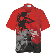 Baseball Red Is The New Black Hawaiian Shirt - Hyperfavor