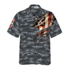 Fishing American Flag Hawaiian Shirt - Hyperfavor