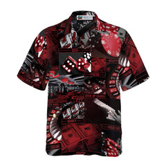 Gambling Pattern Hawaiian Shirt - Hyperfavor