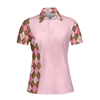 Some Girls Play With Dolls Real Girls Play Golf Short Sleeve Women Polo Shirt, Argyle Pattern Shirt For Ladies - Hyperfavor