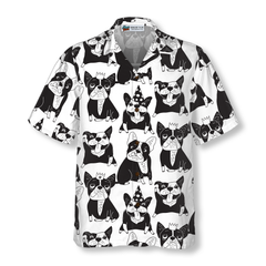 Happy French Bulldog Hawaiian Shirt - Hyperfavor