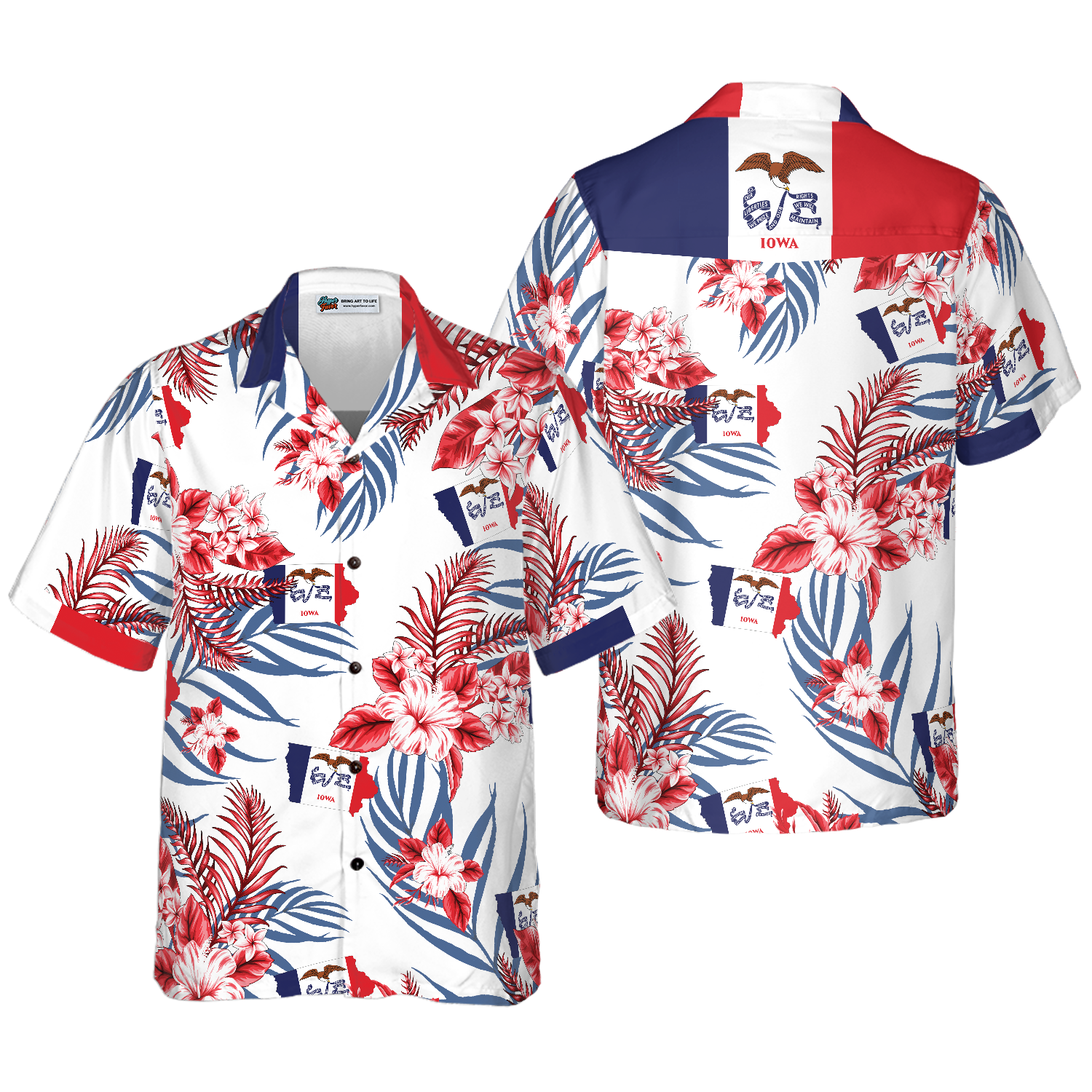 Iowa Proud Hawaiian Shirt - Hyperfavor