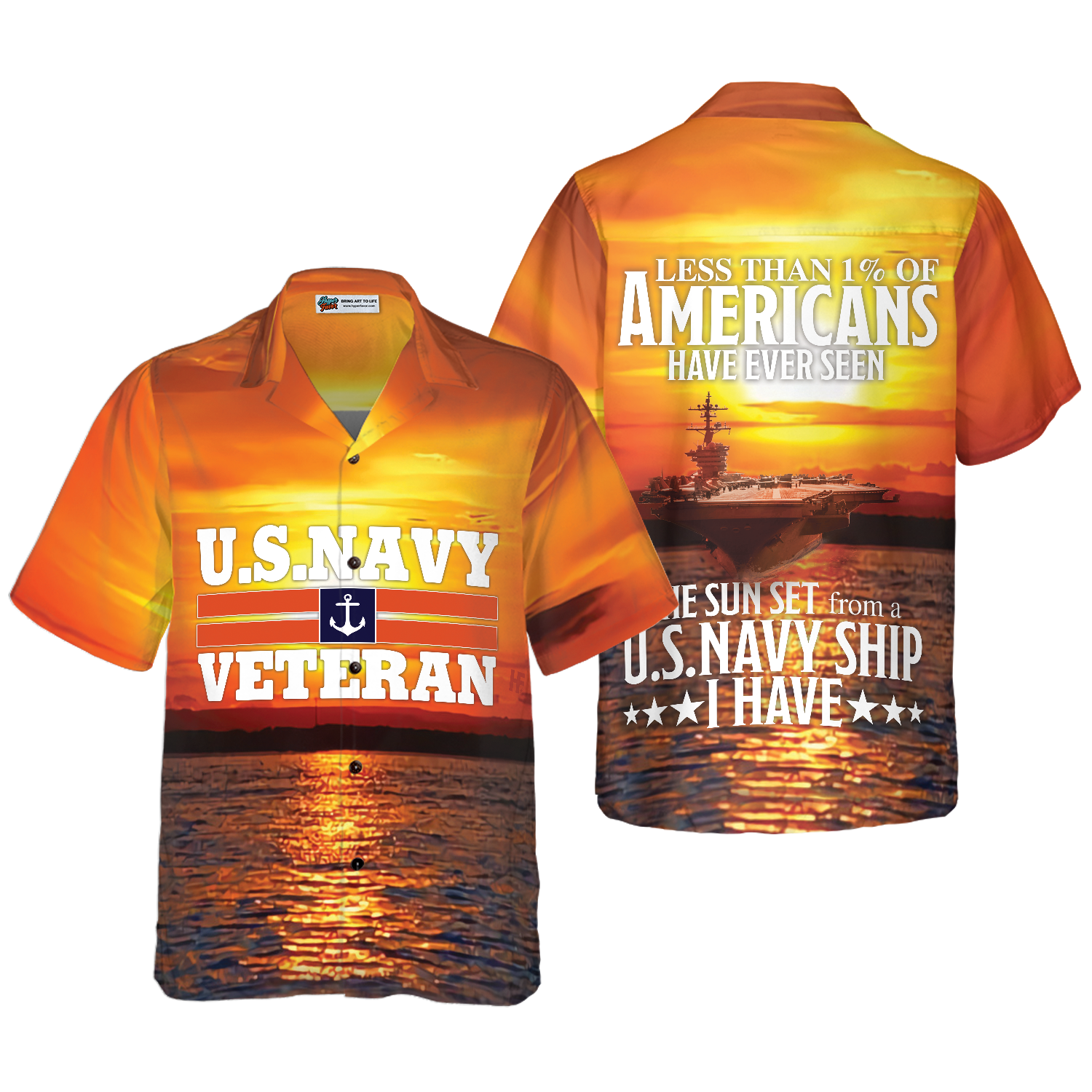 Less Than 1% Of American Veteran Hawaiian Shirt, Veteran Shirt For Men And Women, Gift For Veterans - Hyperfavor