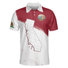 California Flag & Map Short Sleeve Polo Shirt, Eureka Patriotic Polo Shirt, Best Golf Shirt For Men - Hyperfavor