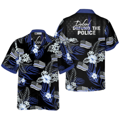 Defend The Police Hawaiian Shirt - Hyperfavor