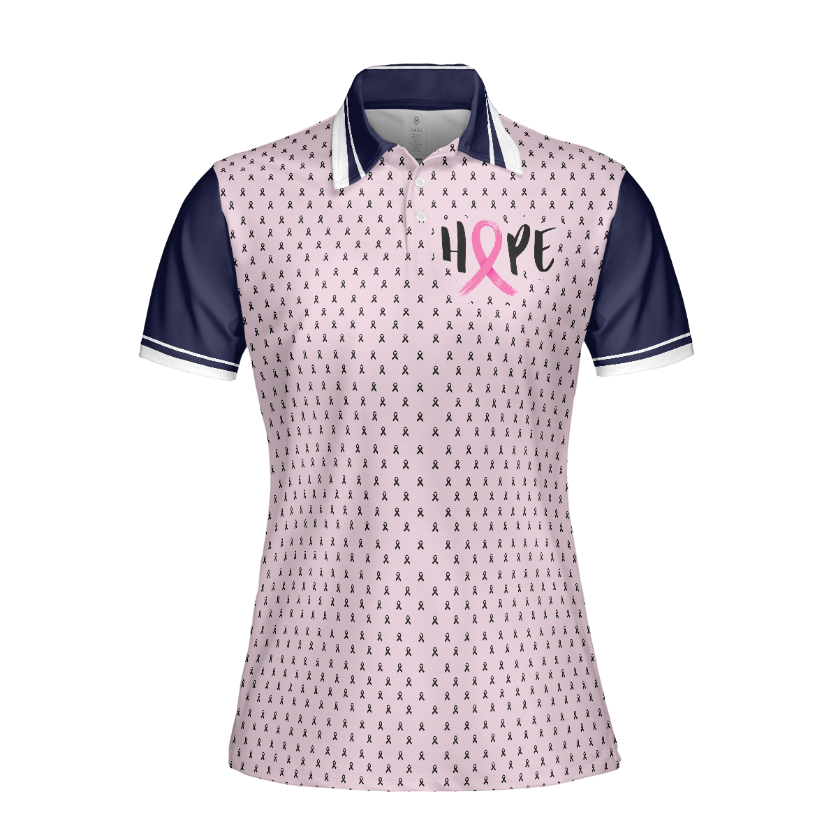 You Picked The Wrong Girl Breast Cancer Awareness Short Sleeve Women Polo Shirt, Breast Cancer Shirt For Women - Hyperfavor