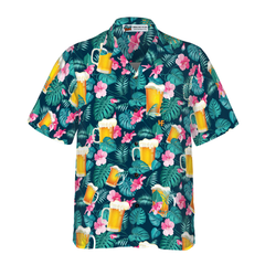 Drink Beer Alcohol Tropical Hawaiian Shirt - Hyperfavor